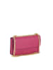 Lia Biassoni Leder-Umhängetasche in Pink - (B)24 x (H)15 x (T)4 cm
