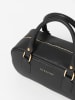 Lia Biassoni Leren handtas "Cecita" zwart - (B)27 x (H)12 x (D)12 cm