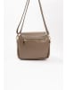 Lia Biassoni Leder-Umhängetasche in Taupe - (B)23 x (H)20 x (T)9 cm