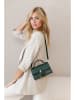 Lia Biassoni Leren handtas groen - (B)20 x (H)13 x (D)6 cm