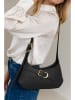 Lia Biassoni Leren schoudertas zwart - (B)32 x (H)19 x (D)6 cm
