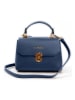 Lia Biassoni Leren schoudertas "Calopinace" donkerblauw - (B)23 x (H)16 x (D)12 cm