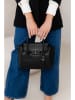 Lia Biassoni Leren handtas zwart - (B)30 x (H)23 x (D)11 cm