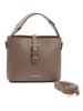 Lia Biassoni Leder-Henkeltasche in Taupe - (B)25 x (H)20 x (T)12 cm