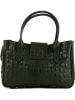 Lia Biassoni Leren handtas donkergroen - (B)26 x (H)17 x (D)12 cm