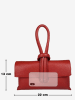Lia Biassoni Leder-Henkeltasche in Rot - (B)22 x (H)13 x (T)6 cm