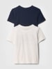GAP 2er-Set: Shirts in Dunkelblau/ Weiß