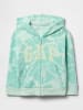 GAP Sweatjacke in Hellblau/ Grün
