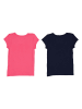 GAP 2er-Set: Shirts in Dunkelblau/ Pink