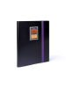 Leuchtturm Sammelkarten-Album ''Slim - Fantasy'' in Schwarz/ Lila - (L)30,5 x (B)25 cm