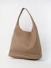 maison héritage PARIS Leder-Shopper "Kira" in Beige - (B)35 x (H)32 x (T)13 cm