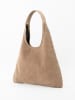 maison héritage PARIS Leder-Schultertasche "Maldives" in Beige - (B)44 x (H)38.5cm
