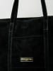maison héritage PARIS Leder-Shopper "Rise" in Schwarz - (B)52 x (H)31 cm