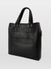 maison héritage PARIS Leder-Henkeltasche "Ethan" in Schwarz - (B)31 x (H)32 x (T)8 cm