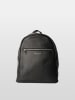 maison héritage PARIS Leder-Rucksack "Jonas" in Schwarz - (B)32 x (H)36 x (T)16 cm