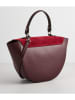 maison héritage PARIS Skórzana torebka "Votti" w kolorze bordowym - 28 x 21 x 9 cm