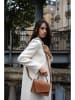 maison héritage PARIS Leder-Umhängetasche "Diamant" in Hellbraun - (B)20 x (H)14 x (T)6 cm