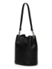 maison héritage PARIS Leder-Schultertasche "Bruna Graine" in Schwarz - (B)26 x (H)23 x (T)16 cm