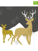 ppd Serwetki (40 szt.) "Golden Deer" w kolorze złoto-szarym