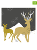 ppd Serwetki (40 szt.) "Golden Deer" w kolorze złoto-szarym