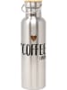 ppd Butelka termiczna "Coffee Lover" w kolorze srebrnym - 750 ml