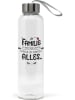 ppd Trinkflasche "Familie" in Transparent/ Schwarz - 550 ml