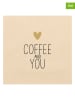 ppd Serwetki (40 szt.) "Coffee + You" w kolorze beżowo-czarnym