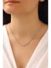 Miu Silver Srebrny naszyjnik z cyrkoniami - dł. 42 cm