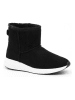 ISLAND BOOT Leder-Winterboots "Spotty" in Schwarz