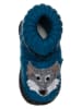 kitz-pichler Pantoffels "Wolf" blauw