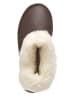 kitz pichler Pantoffels met lamsvacht "Gisi" bruin