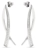 Luxenter Srebrne kolczyki-wkrętki z cyrkoniami