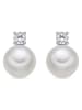 Luxenter Silber-Ohrstecker mit Perlen