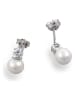 Luxenter Srebrne kolczyki-wkrętki z perłami