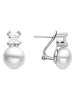 Luxenter Zilveren oorringen met parels