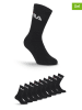 Fila Skarpety (9 par) w kolorze czarnym do tenisa