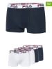 Fila Bokserki (4 pary) w kolorze granatowym i białym