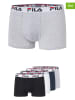 Fila Bokserki (4 pary) w kolorze granatowym, białym, czarnym i szarym