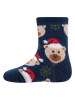 ewers Socken "Xmas Bär" in Dunkelblau