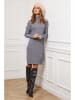 Joséfine Strickkleid "Doumbia" in Grau