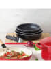 Brandt 4tlg. Set: Bratpfannen in Schwarz