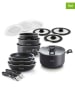 Brandt 16-delige kookgereiset zwart