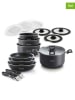 Brandt 16-delige kookgereiset zwart