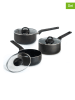 Brandt 6-delige steelpannenset zwart