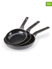 Brandt 3er-Set: Bratpfannen in Schwarz
