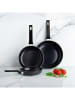 Brandt 3-delige set: braadpannen zwart