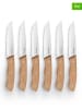 Brandt Noże (6 szt.) w kolorze jasnobrązowym do steków - dł. 24,5 cm