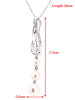 Revoni Witgouden ketting met hanger - (L)46 cm
