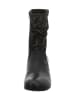 Think! Skórzane botki w kolorze czarnym