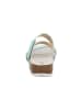 Think! Leren slippers turquoise